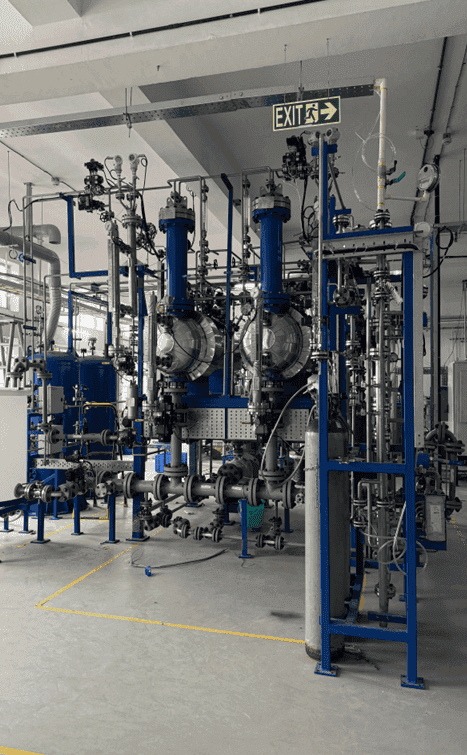 Newtrace in-house hydrogen testing lab and equipment